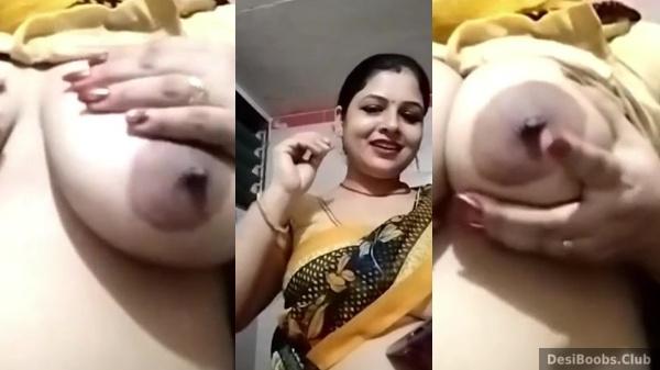 Bhojpuri bhabhi showing milky tits in toilet to lover - MMS