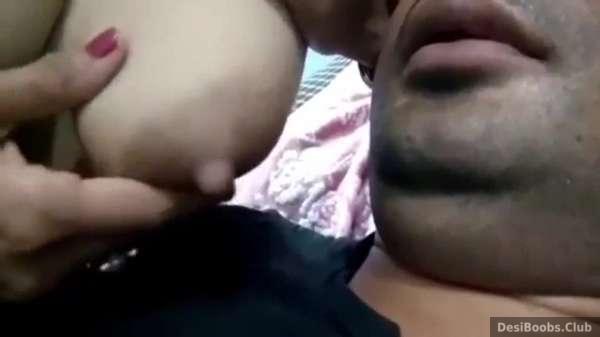 Wife milky boobs sucking and dirty sex talking - Desi MMS