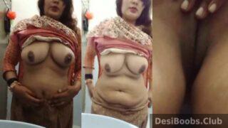 Busty muslim milf bhabhi first xxx live show mms