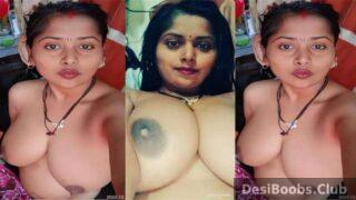 Bihari bhabhi teasing with big boobs and hairy pussy