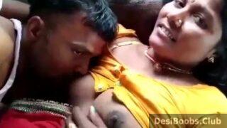 Bihari bhabhi boob sucked in saree by devar at home