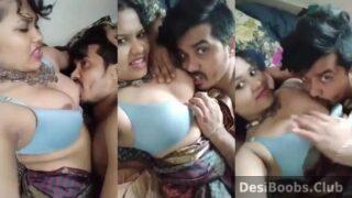 Desi girlfriend big boobs sucking sex romance with BF