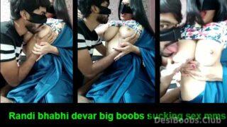 Devar sucking bhabhi big boobs on live sex chat show