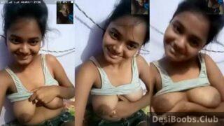Akola 18+ Marathi girl big tits show on video sex chat