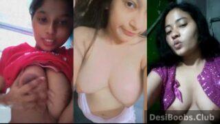 Indian college girlfriends big boobs show compilation