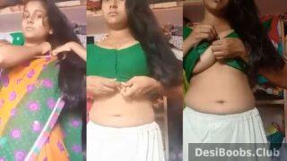 Innocent face with big boobs dehati bhabhi