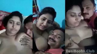 Desi Tamil wife breastfeeding her husband
