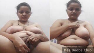 Nude video of big boobs chubby desi woman