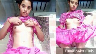 18 years old cute Indian teen with hot tits