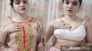 Punjabi bhabhi stripping kurti to show big boobs